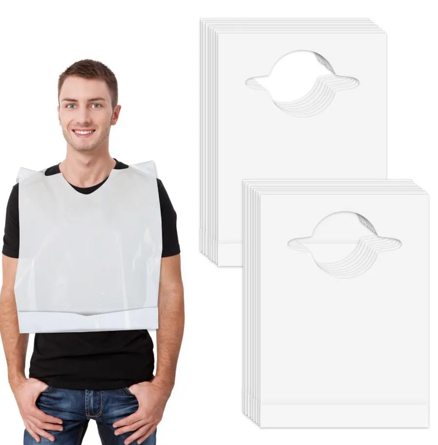 Upper Midland Products Disposable Adult Bibs